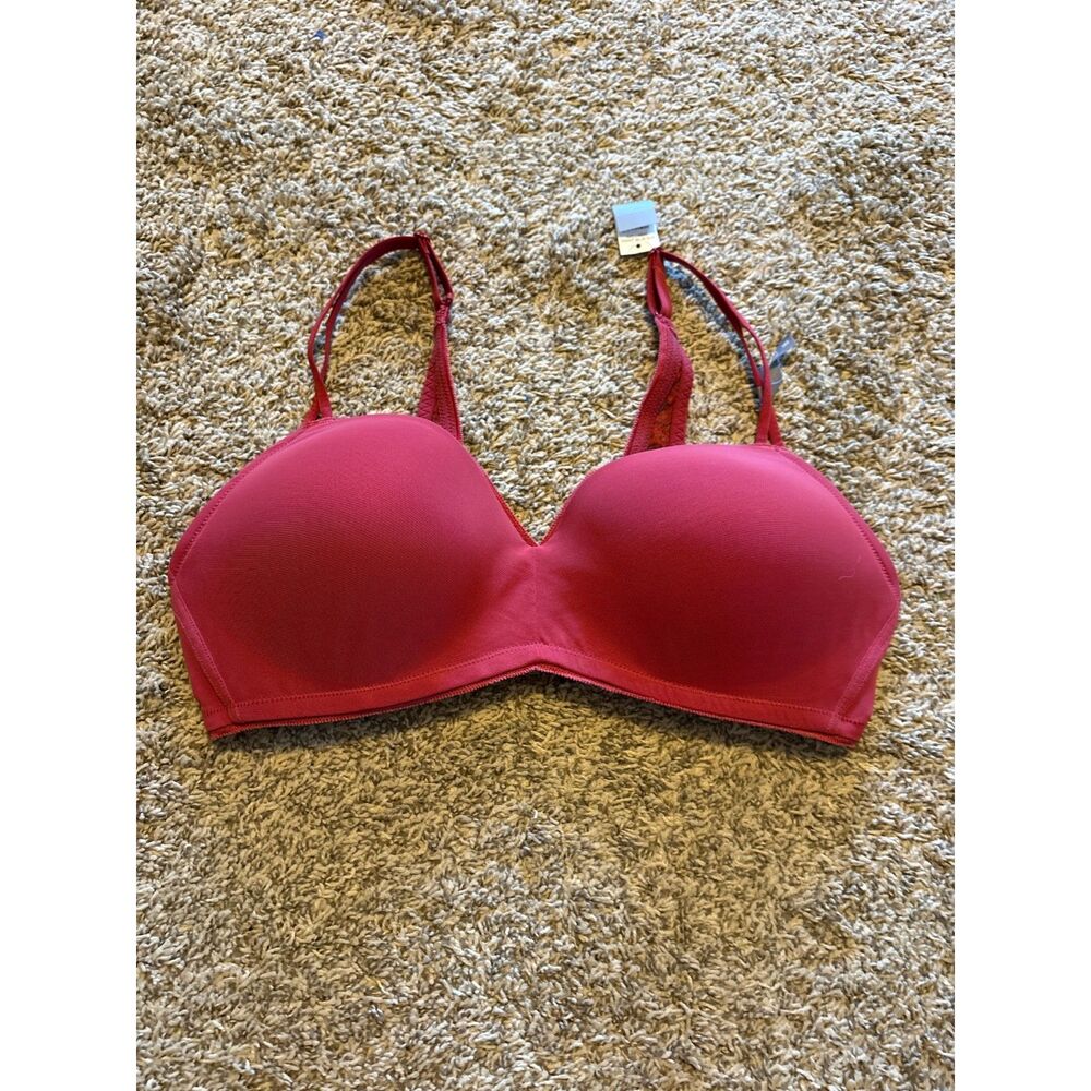 Aerie red lacy Real Happy Wireless bra